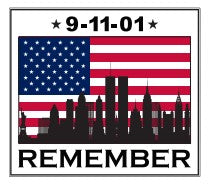 9/11 Decals H (pre cut, sold in packages of 50)