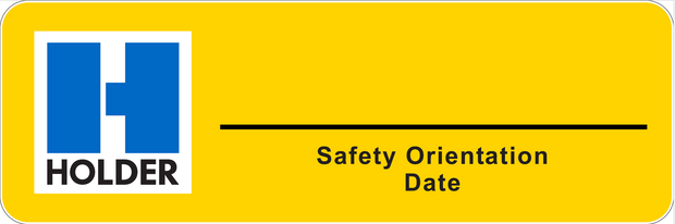 Safety Orientation decals