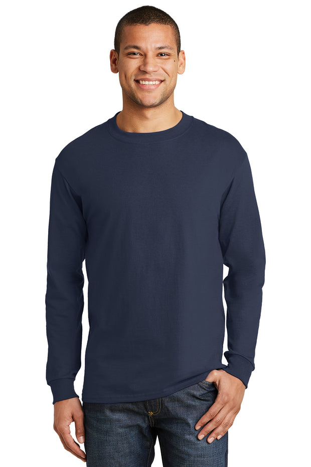 Hanes® Beefy-T® - 100% Cotton Long Sleeve T-Shirt